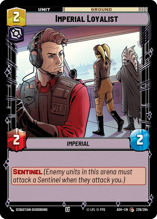 Imperial Loyalist (ASH) Common Star Wars Unlimited Fantasy Flight Games Standard Non-Foil
