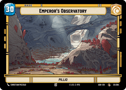 Emperor's Observatory (ASH) Common Star Wars Unlimited Fantasy Flight Games Standard Non-Foil