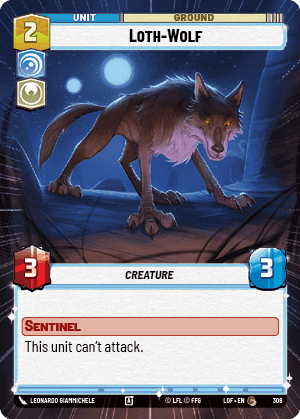 Loth-Wolf (LOF) Common Fantasy Flight Games Hyperspace Non-Foil