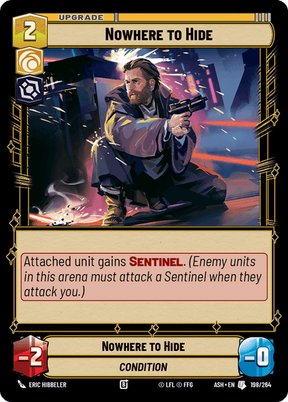 Nowhere to Hide (ASH) Uncommon Star Wars Unlimited Fantasy Flight Games Standard Non-Foil