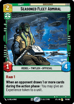 Seasoned Fleet Admiral (JTL) Rare Fantasy Flight Games Standard Non-Foil