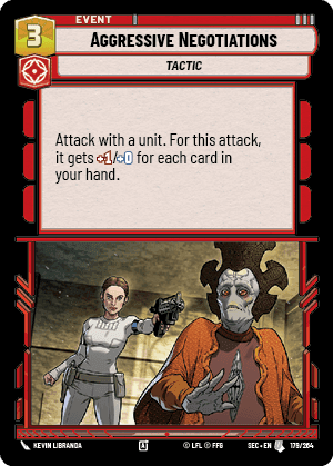 Aggressive Negotiations (SEC) Uncommon Fantasy Flight Games Standard Non-Foil