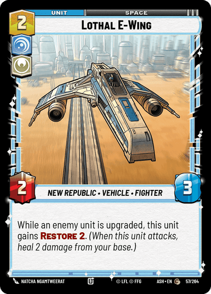 Lothal E-Wing (ASH) Common Star Wars Unlimited Fantasy Flight Games Standard Non-Foil