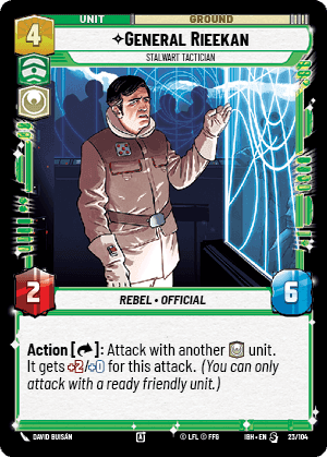 General Rieekan - Stalwart Tactician (IBH) Special Fantasy Flight Games Standard Non-Foil
