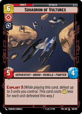 Squadron of Vultures (TWI) Common Star Wars Unlimited Fantasy Flight Games Standard Non-Foil 