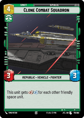 Clone Combat Squadron (JTL) Uncommon Fantasy Flight Games Standard Non-Foil