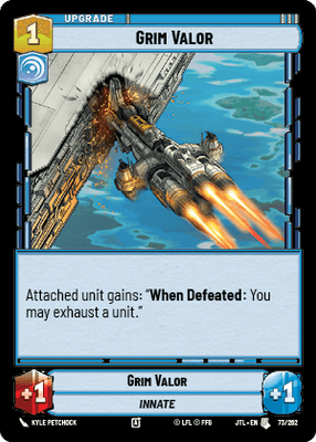 Grim Valor (JTL) Uncommon Fantasy Flight Games Standard Non-Foil