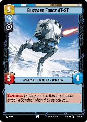 Blizzard Force AT-ST (IBH) Special Fantasy Flight Games Standard Non-Foil