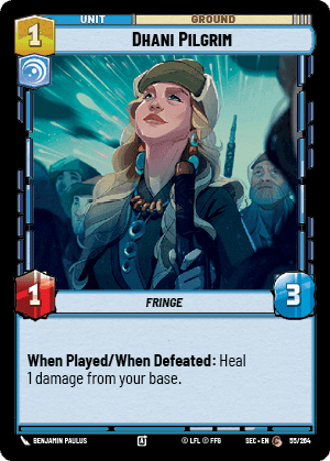 Dhani Pilgrim (SEC) Common Fantasy Flight Games Standard Non-Foil