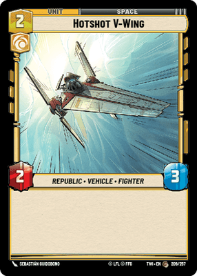 Hotshot V-Wing (TWI) Common Star Wars Unlimited Fantasy Flight Games Standard Non-Foil 