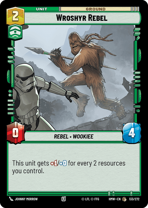 Wroshyr Rebel (HMW) Common Star Wars Unlimited Fantasy Flight Games