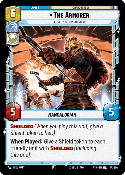 The Armorer - Secrecy is Our Survival (ASH) Uncommon Star Wars Unlimited Fantasy Flight Games Standard Non-Foil