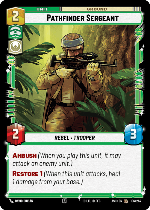 Pathfinder Sergeant (ASH) Common Star Wars Unlimited Fantasy Flight Games Standard Non-Foil