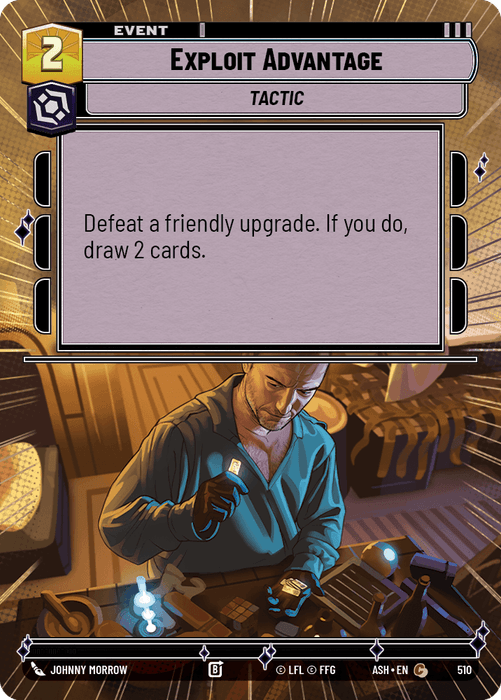 Exploit Advantage (ASH) Common Star Wars Unlimited Fantasy Flight Games Hyperspace Non-Foil