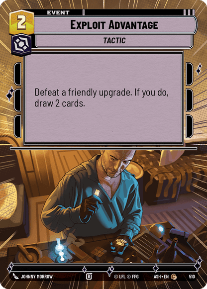 Exploit Advantage (ASH) Common Star Wars Unlimited Fantasy Flight Games Hyperspace Non-Foil