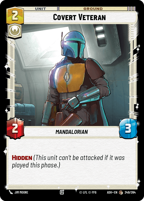Covert Veteran (ASH) Common Star Wars Unlimited Fantasy Flight Games Standard Non-Foil