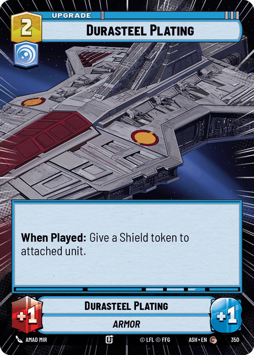 Durasteel Plating (ASH) Common Star Wars Unlimited Fantasy Flight Games Hyperspace Non-Foil