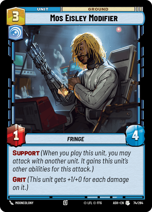 Mos Eisley Modifier (ASH) Uncommon Star Wars Unlimited Fantasy Flight Games Standard Non-Foil