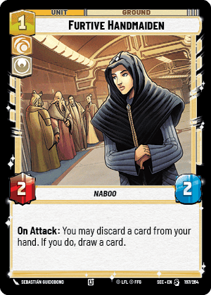 Furtive Handmaiden (SEC) Starter Fantasy Flight Games Standard Non-Foil