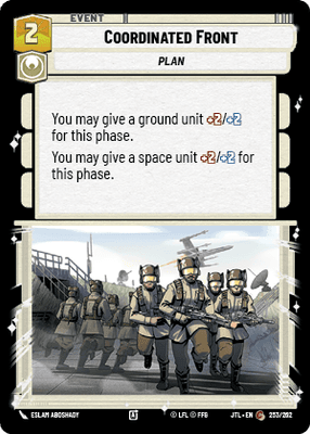 Coordinated Front (JTL) Common Fantasy Flight Games Standard Non-Foil