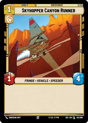 Skyhopper Canyon Runner (SEC) Common Fantasy Flight Games Standard Non-Foil
