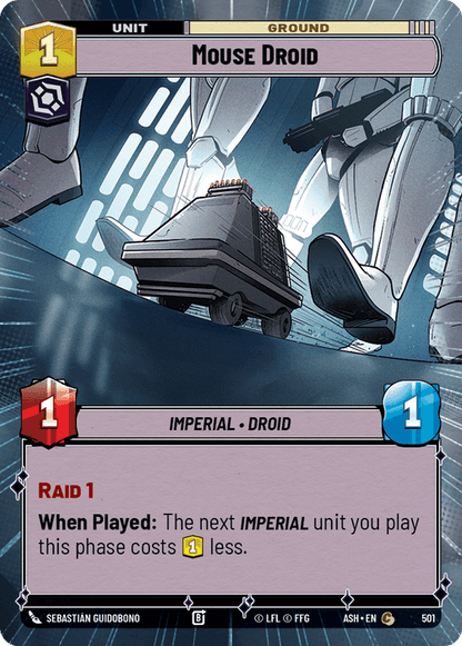 Mouse Droid (ASH) Common Star Wars Unlimited Fantasy Flight Games Hyperspace Non-Foil