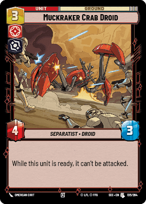 Muckraker Crab Droid (SEC) Uncommon Fantasy Flight Games Standard Non-Foil