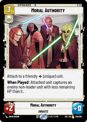 Moral Authority (SEC) Rare Fantasy Flight Games