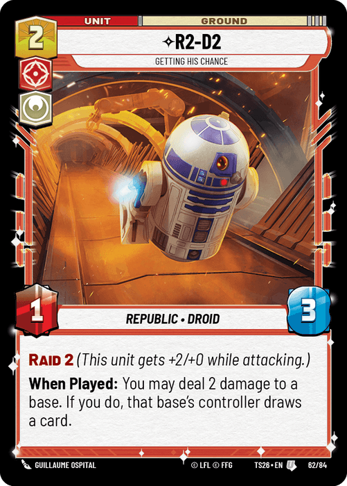 R2-D2 - Getting His Chance (TS26) Uncommon Fantasy Flight Games Standard Non-Foil