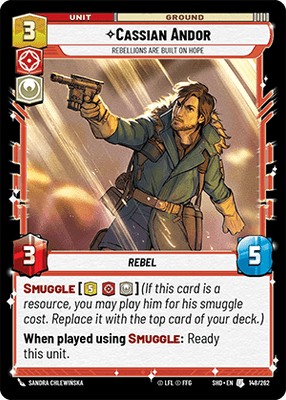 Cassian Andor - Rebellions Are Built On Hope (SHD) Uncommon  Fantasy Flight Games Standard Non-Foil 