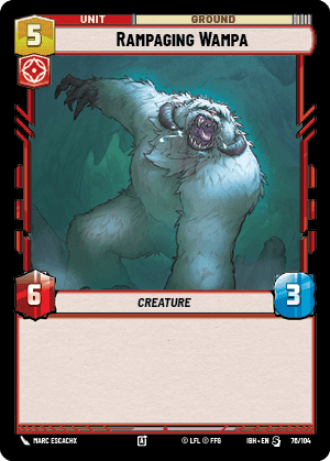 Rampaging Wampa (IBH) Special Fantasy Flight Games Standard Non-Foil