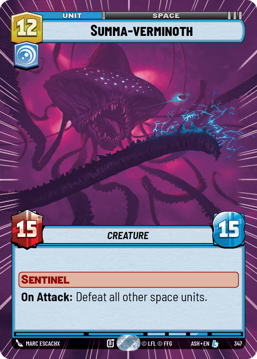 Summa-verminoth (ASH) Legendary Star Wars Unlimited Fantasy Flight Games Hyperspace Non-Foil