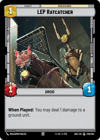 LEP Ratcatcher (ASH) Common Star Wars Unlimited Fantasy Flight Games Standard Non-Foil