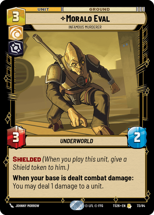 Moralo Eval - Infamous Murderer (TS26) Rare Fantasy Flight Games Standard Non-Foil