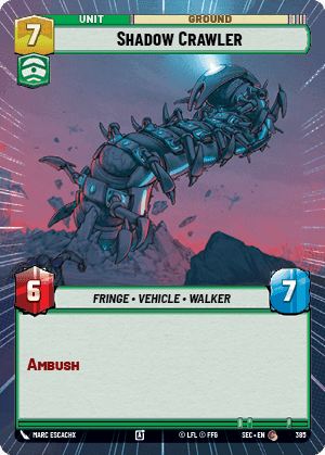 Shadow Crawler (SEC) Common Fantasy Flight Games Hyperspace Non-Foil