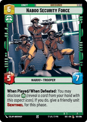 Naboo Security Force (SEC) Common Fantasy Flight Games