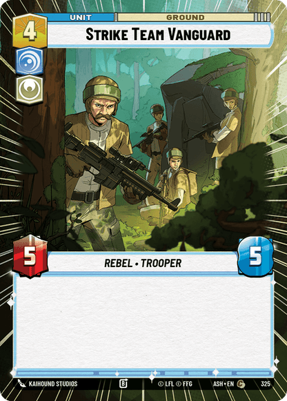 Strike Team Vanguard (ASH) Common Star Wars Unlimited Fantasy Flight Games Hyperspace Non-Foil