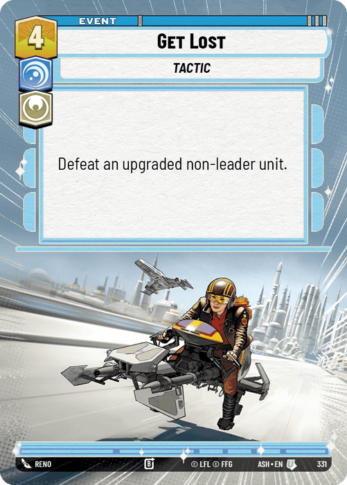 Get Lost (ASH) Uncommon Star Wars Unlimited Fantasy Flight Games Hyperspace Non-Foil