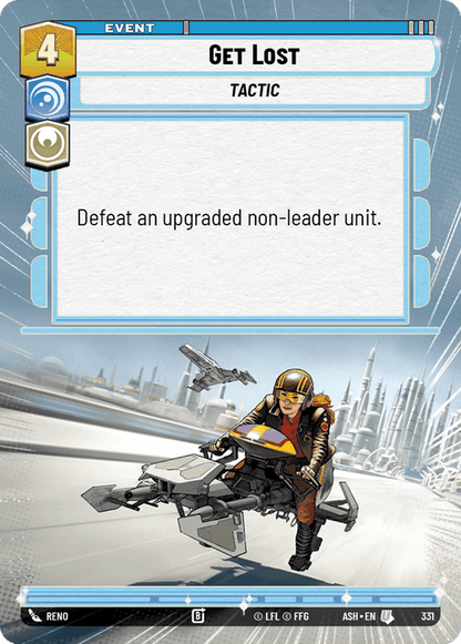 Get Lost (ASH) Uncommon Star Wars Unlimited Fantasy Flight Games Hyperspace Non-Foil
