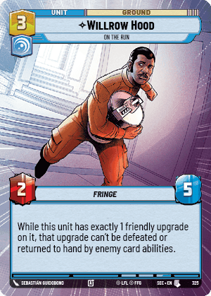 Willrow Hood - On the Run (SEC) Uncommon Fantasy Flight Games