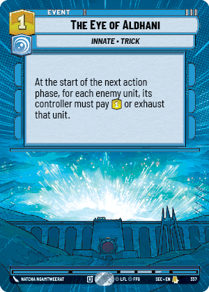 The Eye of Aldhani (SEC) Rare Fantasy Flight Games Hyperspace Non-Foil