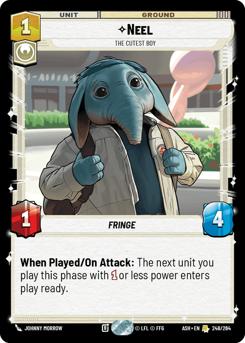 Neel - The Cutest Boy (ASH) Rare Star Wars Unlimited Fantasy Flight Games Standard Non-Foil