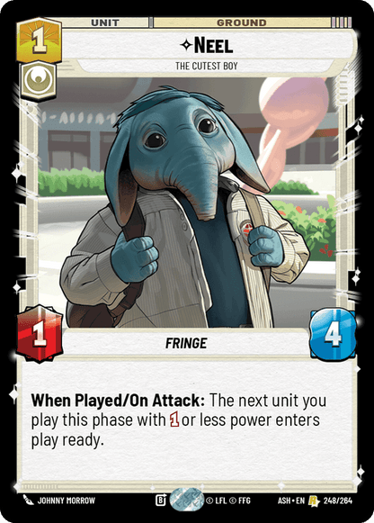 Neel - The Cutest Boy (ASH) Rare Star Wars Unlimited Fantasy Flight Games Standard Non-Foil