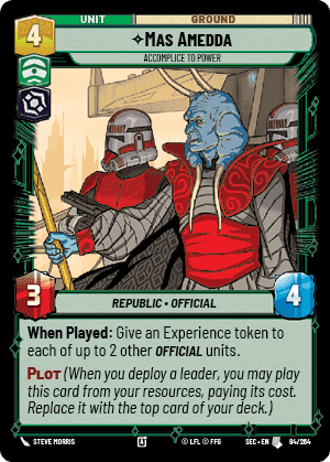 Mas Amedda - Accomplice to Power (SEC) Uncommon Fantasy Flight Games Standard Non-Foil
