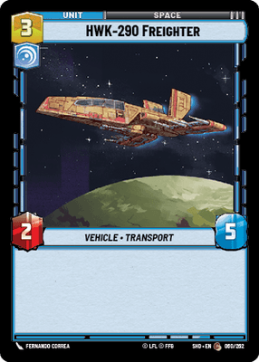 HWK-290 Freighter (SHD) Common Star Wars Unlimited Fantasy Flight Games Standard Non-Foil 