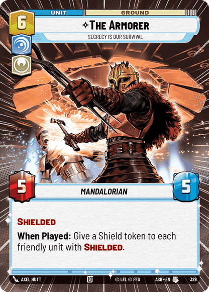 The Armorer - Secrecy is Our Survival (ASH) Uncommon Star Wars Unlimited Fantasy Flight Games Hyperspace Non-Foil