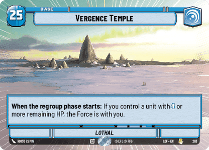 Vergence Temple (LOF) Rare Fantasy Flight Games Hyperspace Non-Foil