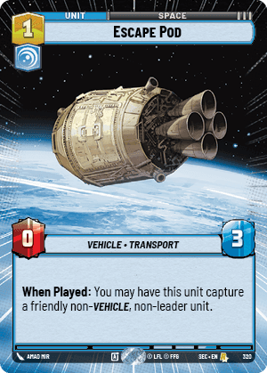 Escape Pod (SEC) Rare Fantasy Flight Games