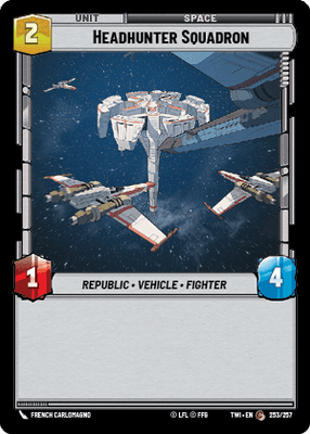 Headhunter Squadron (TWI) Common Star Wars Unlimited Fantasy Flight Games Standard Non-Foil 