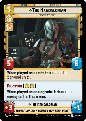 The Mandalorian - Weathered Pilot (JTL) Uncommon Fantasy Flight Games Standard Non-Foil